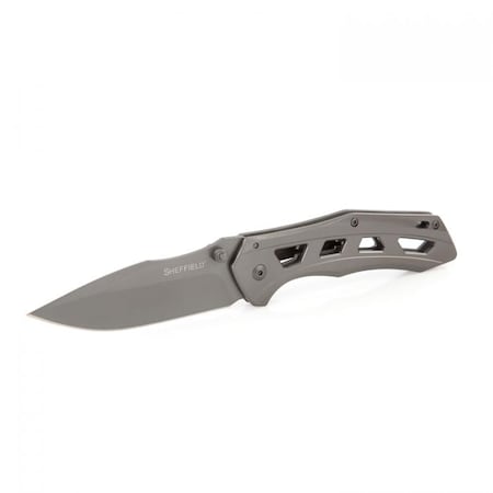 Sheffield 3.5" Drop Point Folding Knife, Bunker 12167